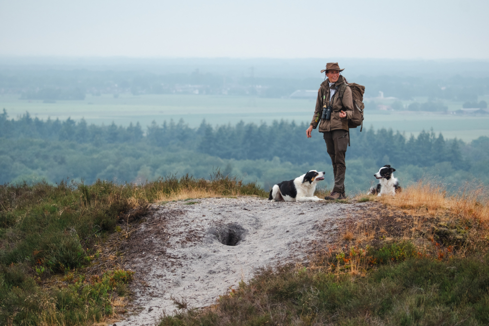 schaapsherder Anita met haar honden