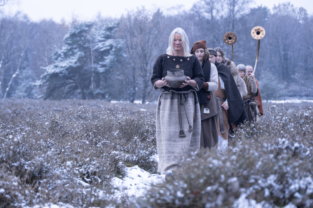 Vassergrafveld, processie - living history
