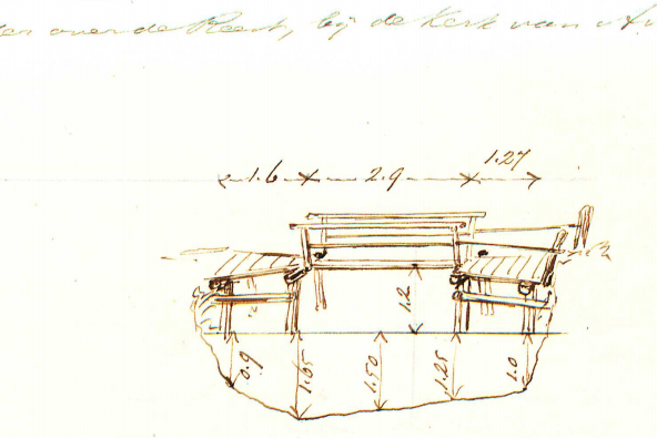 Tekening Bruggetje de Reest (1846)