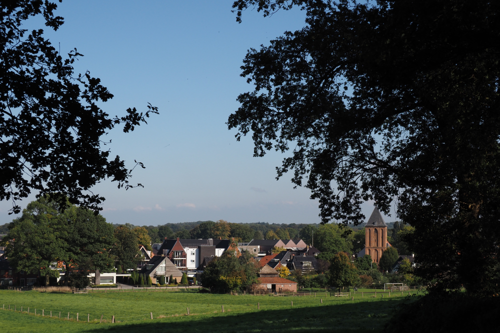 Zicht op Markelo vanaf de berg