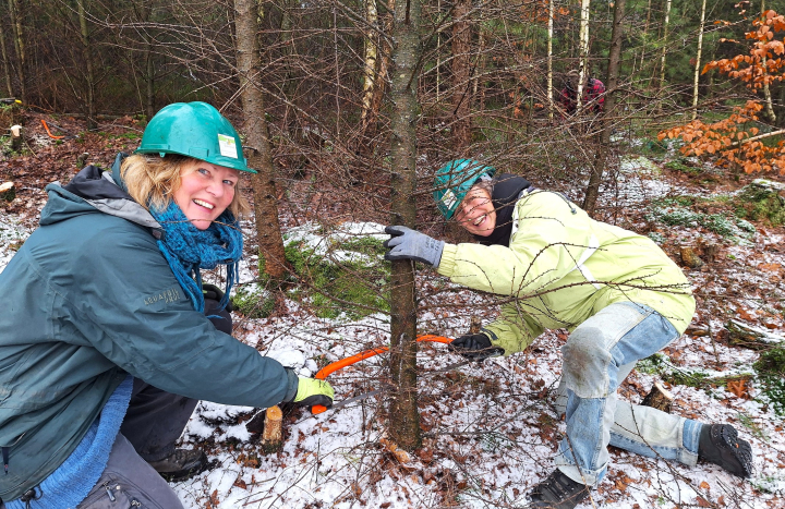 vrijwilligers, dames, natuurklus, C de Clo1600