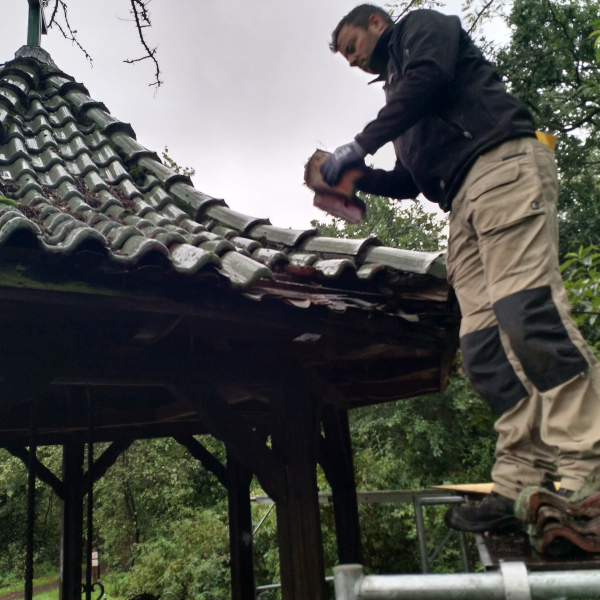 Kloosterput Sibculo, bedekking dak